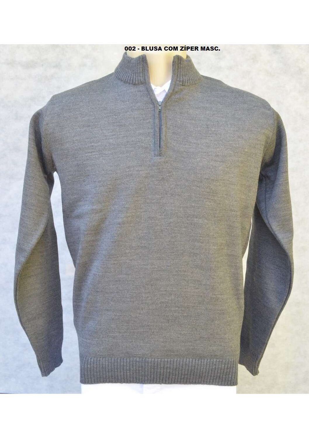 Blusa de la masculina Com Ziper